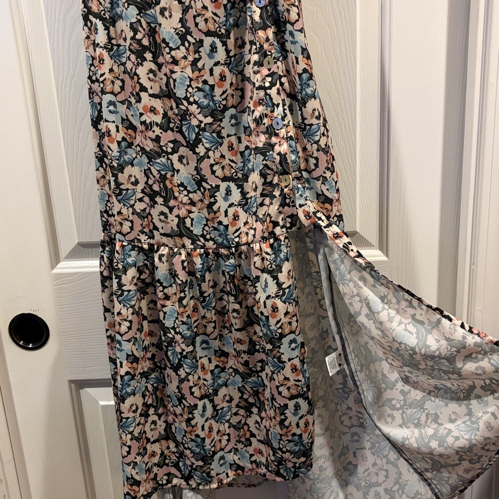 Saltwater Luxe Floral Sleeveless Maxi Dress like new L - Picture 5 of 9
